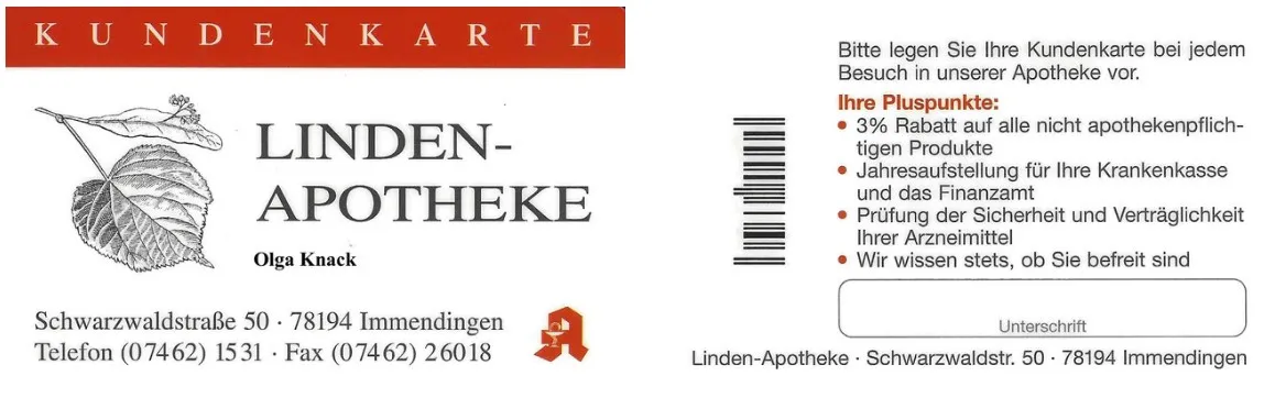 Kundenkarte